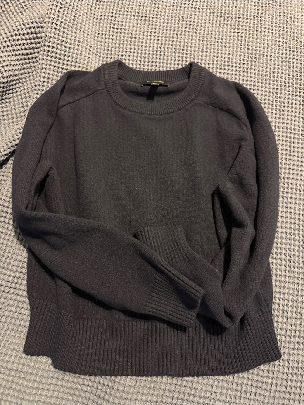 Banana republic navy crop Crewneck Knit Sweater